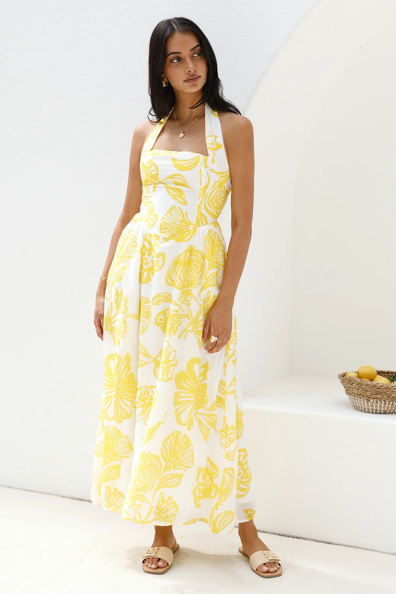Eternal Spring Maxi Dress Yellow