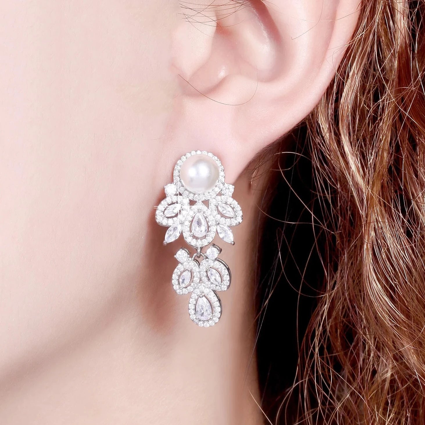 Elowen CZ Drop Earrings E007