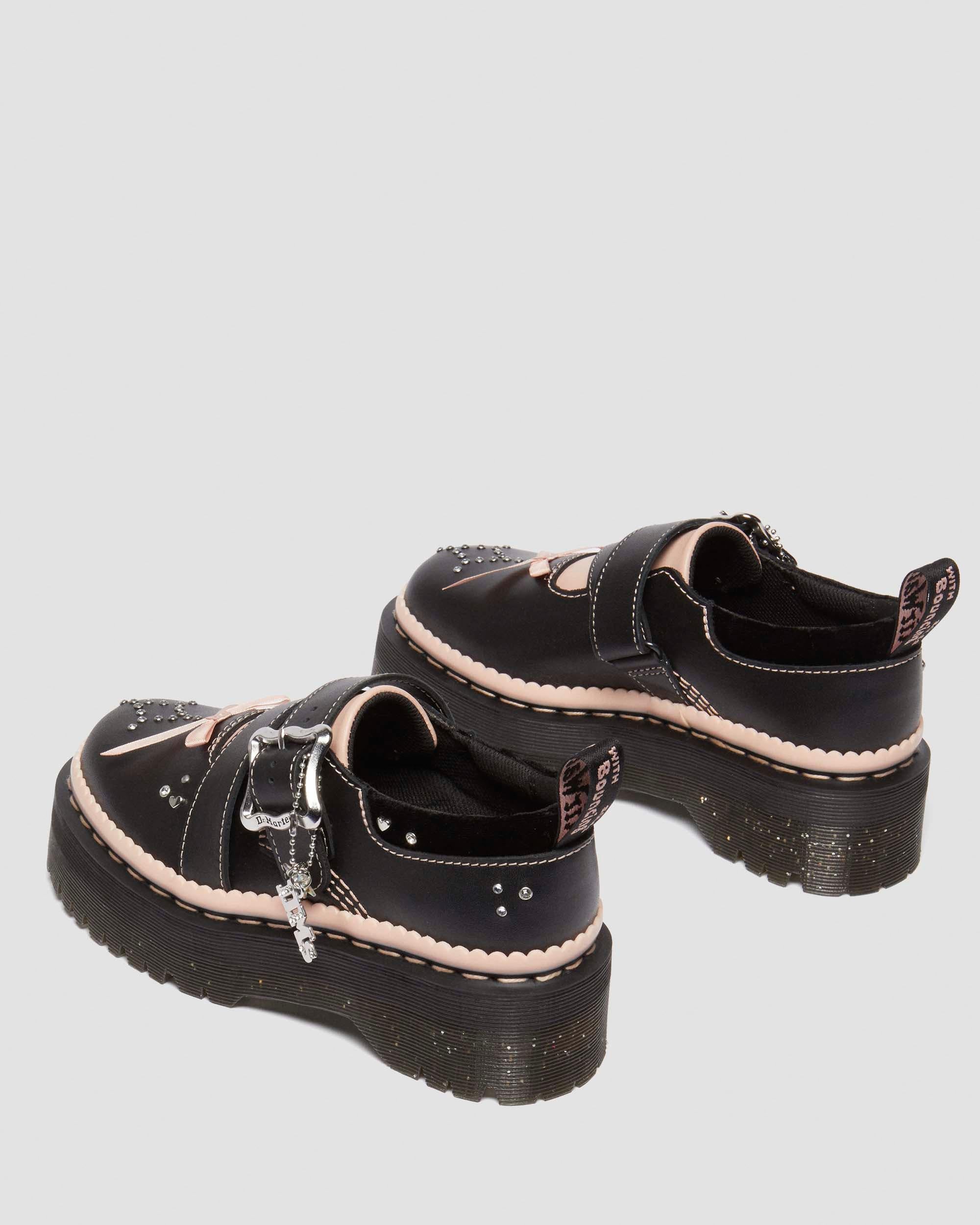 Dr Martens Kemsley leather buckle platform shoes
