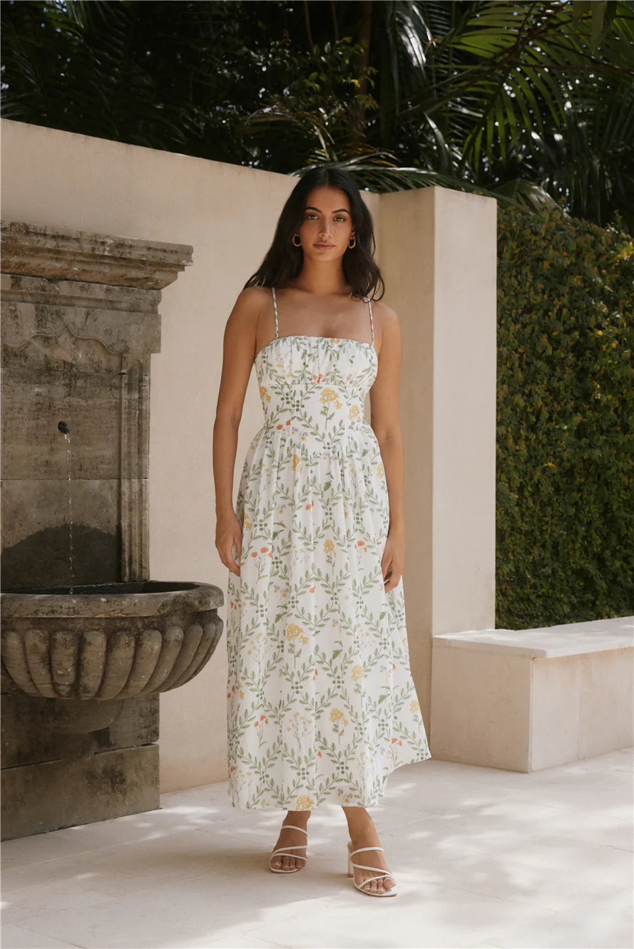 Ellie Elights Maxi Dress Green