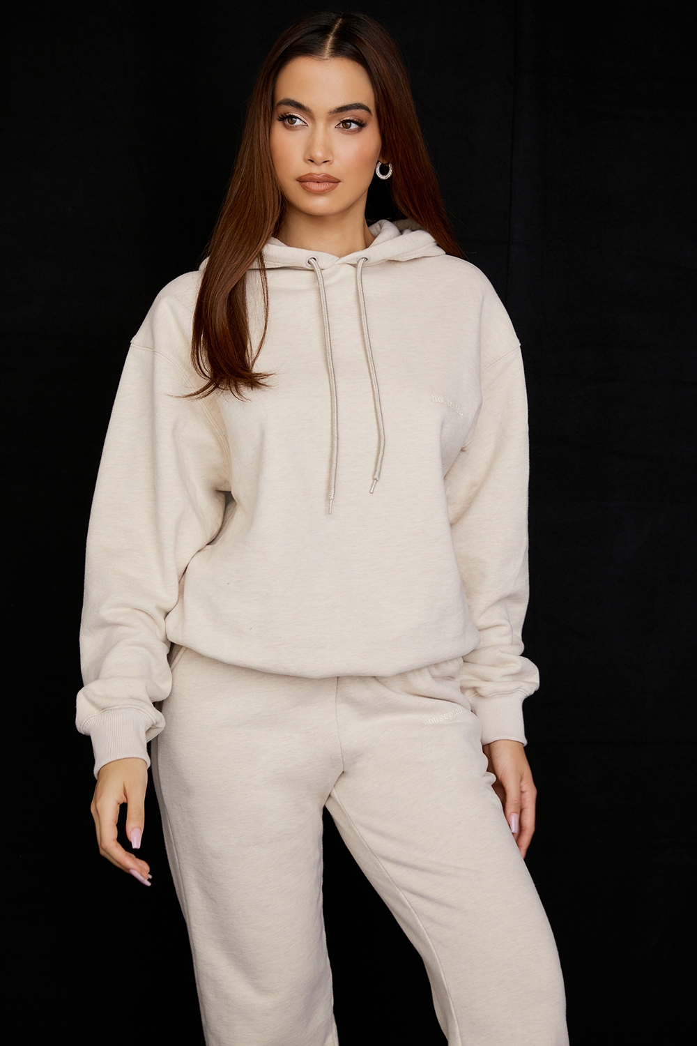 Halo-Oatmeal Oversized Hoodie
