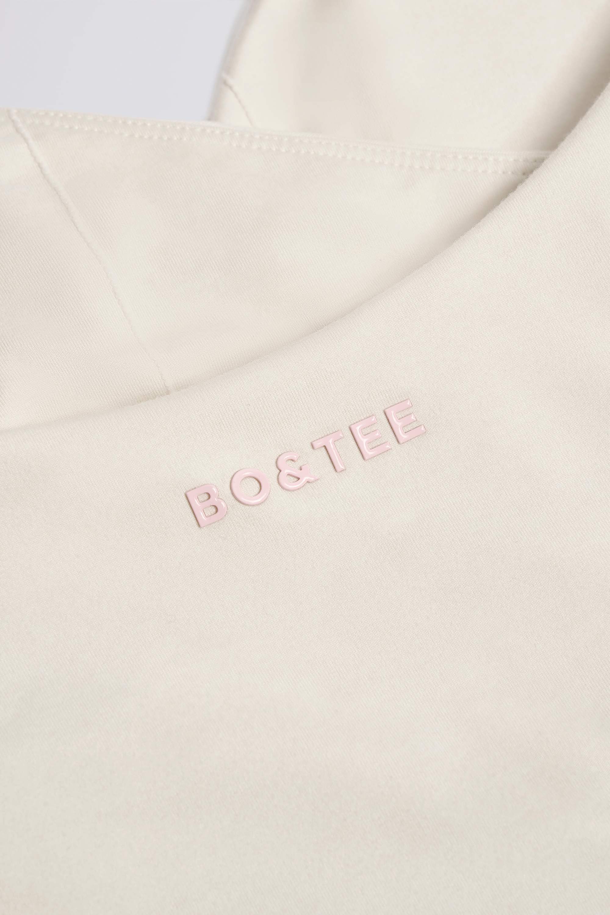 Wrap Halterneck Tank Top in Ivory Marl