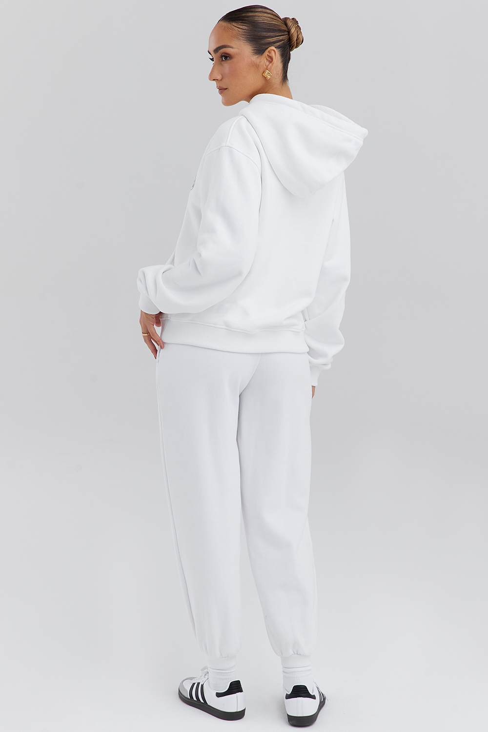 Coast-White Fleece Back Jogging Trousers
