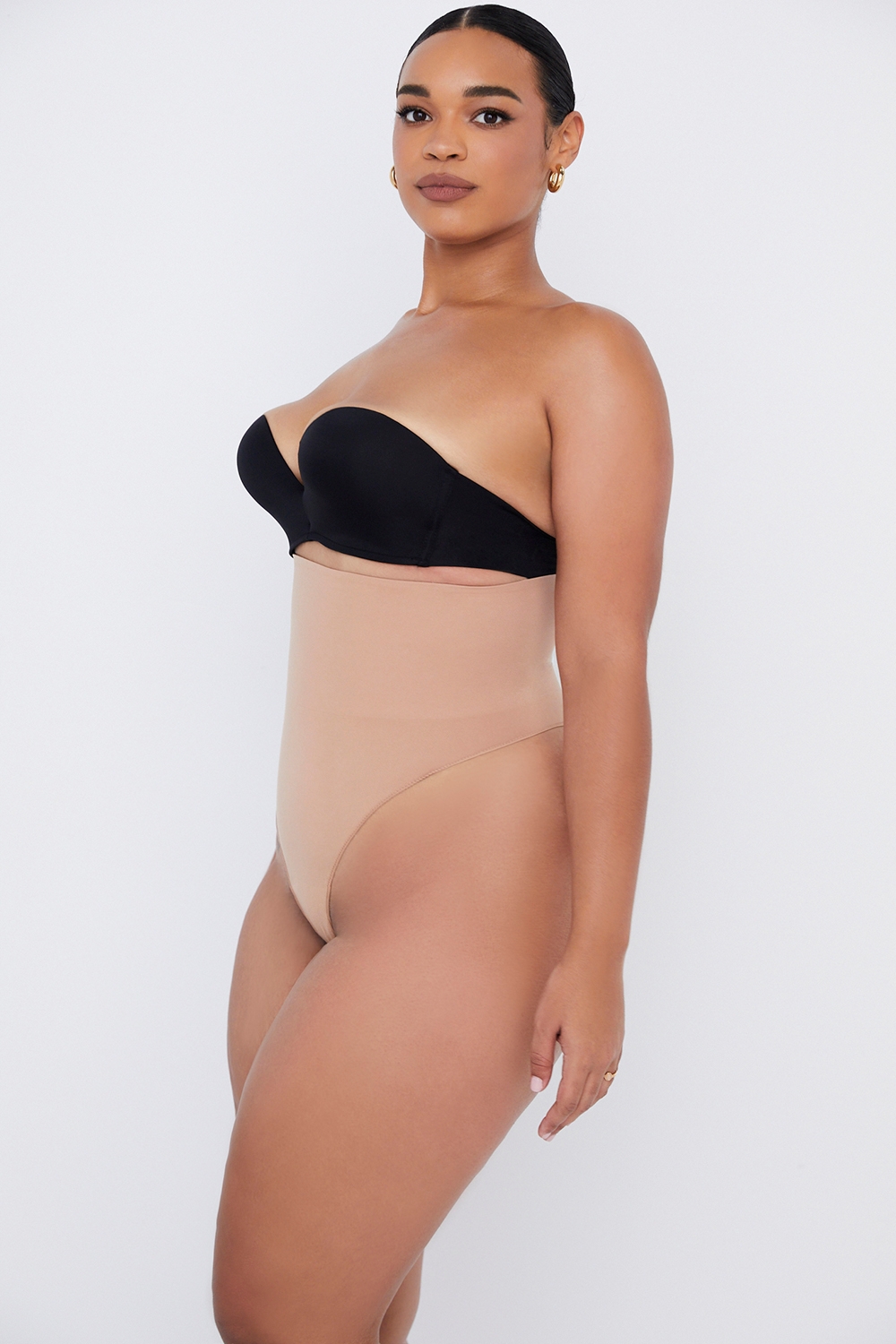 Sculpting High Waist Thong Cafe Au Lait