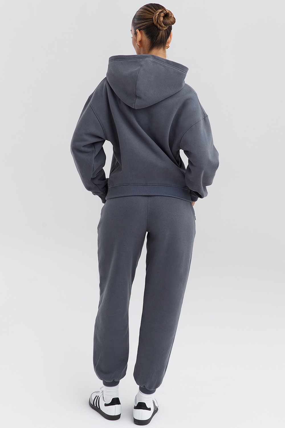 Mirage-Slate Zip Through Hoodie
