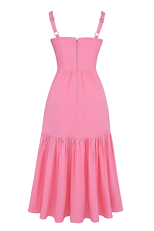 Elia-French Pink Midi Sundress
