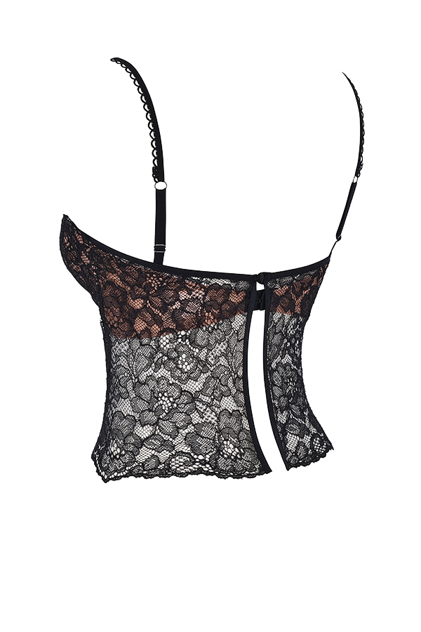 Jacinta-Black Lace Cami Top