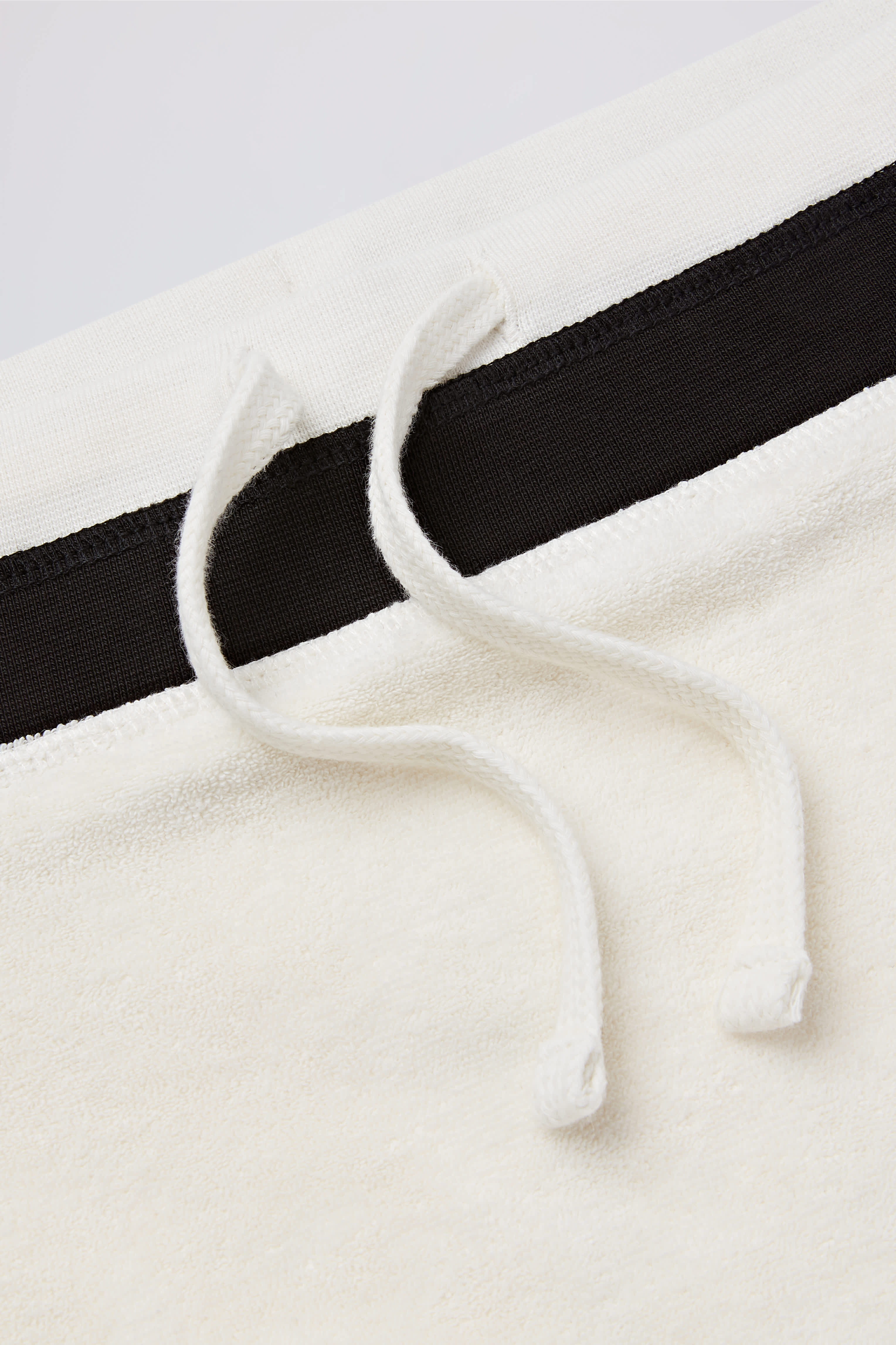 Terry Towelling Drawstring Skort in Ivory