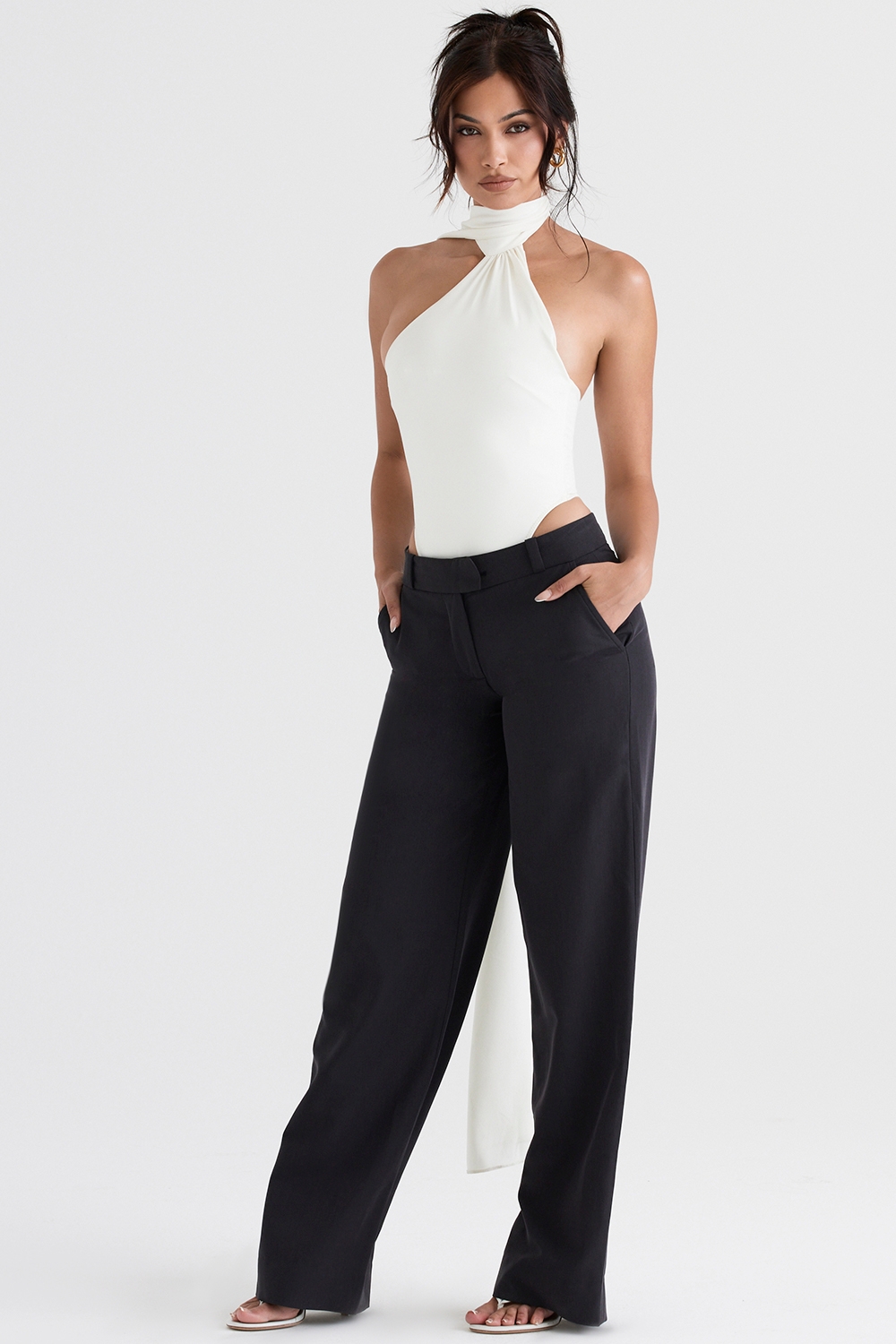 Cameron-Grey Loose Fit Trousers