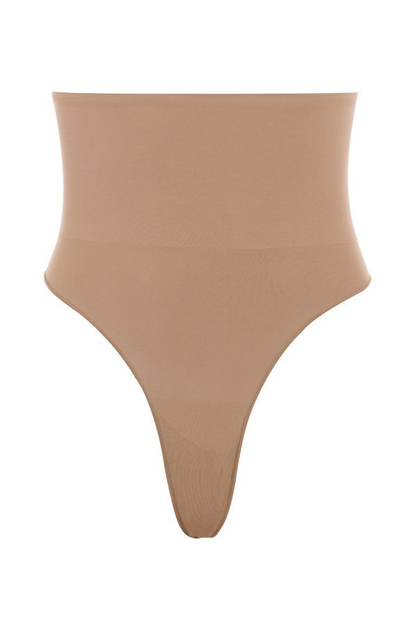 Sculpting High Waist Thong Cafe Au Lait