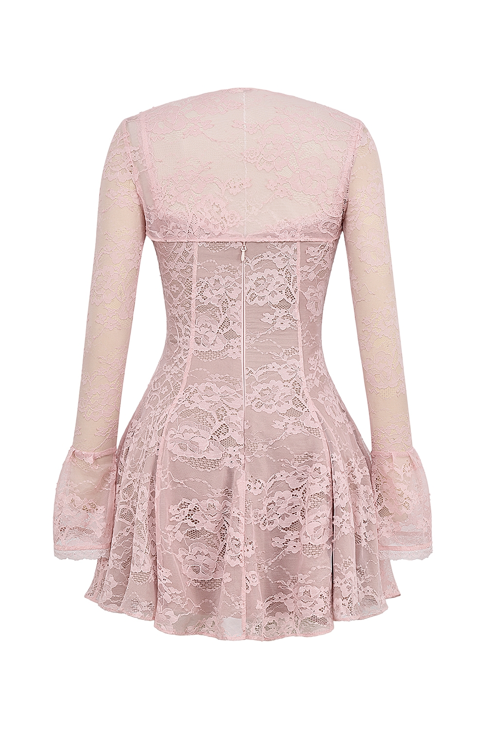 Alice-Perfectly Pink Lace Mini Dress