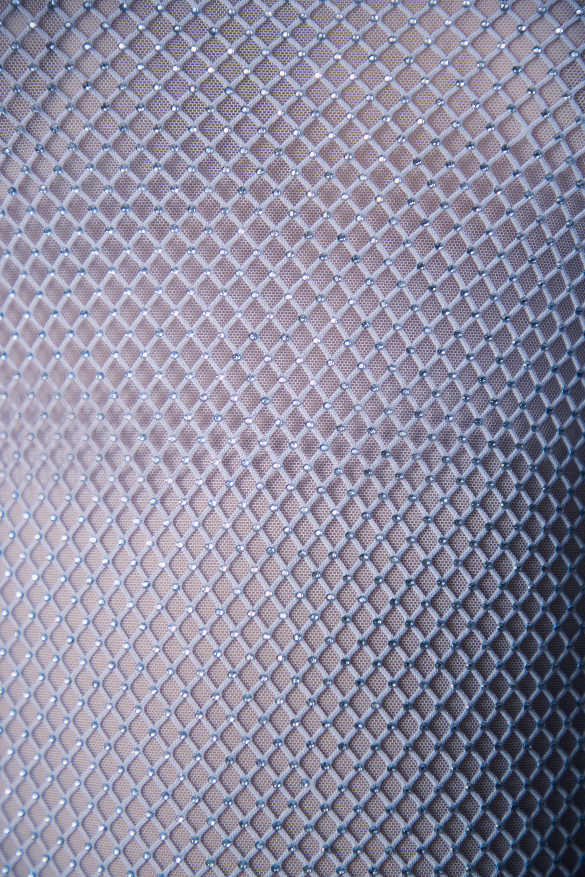 Yasmin-Embellished Long Sleeve Maxi Dress in Blue