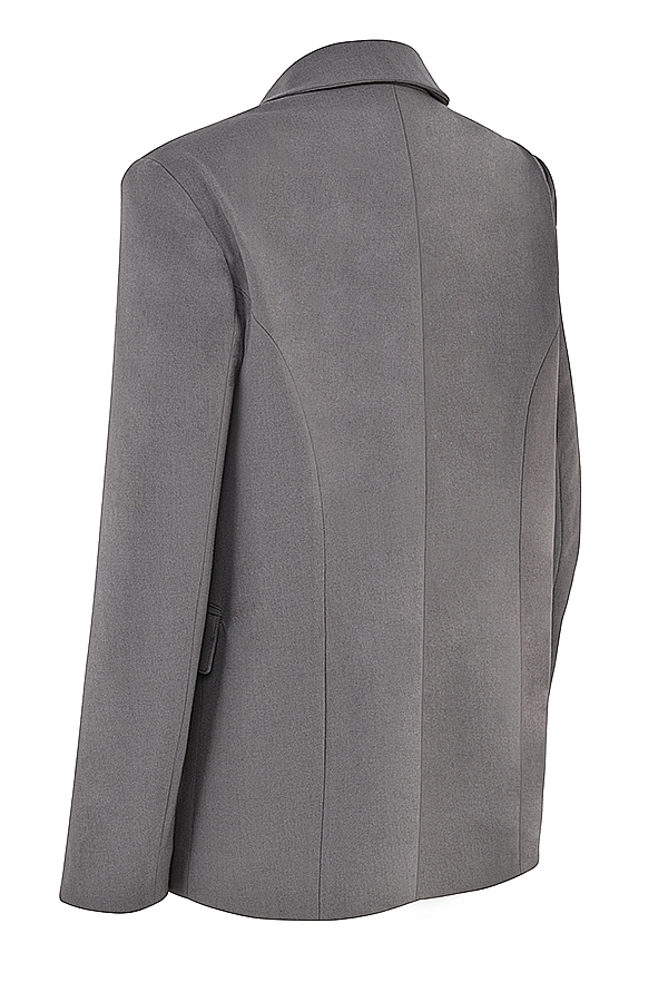 Aline-Dark Grey Oversized Blazer