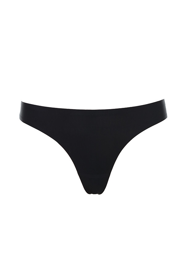 Micromodal-Seamless Thong - Black