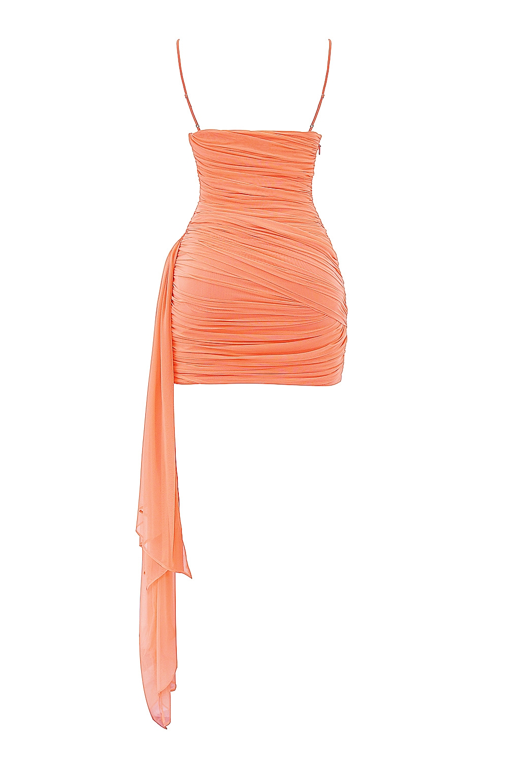 India-Sorbet Gathered Mini Dress