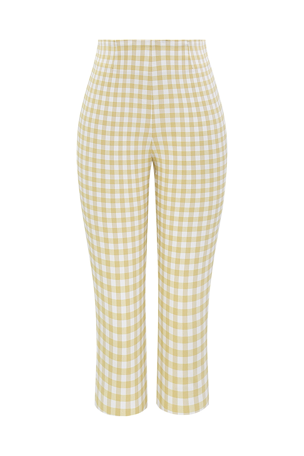 Carella-Gingerbread Gingham Capri Trousers