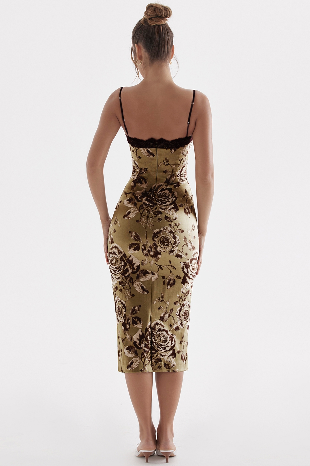 Cassia-Floral Print Midi Dress