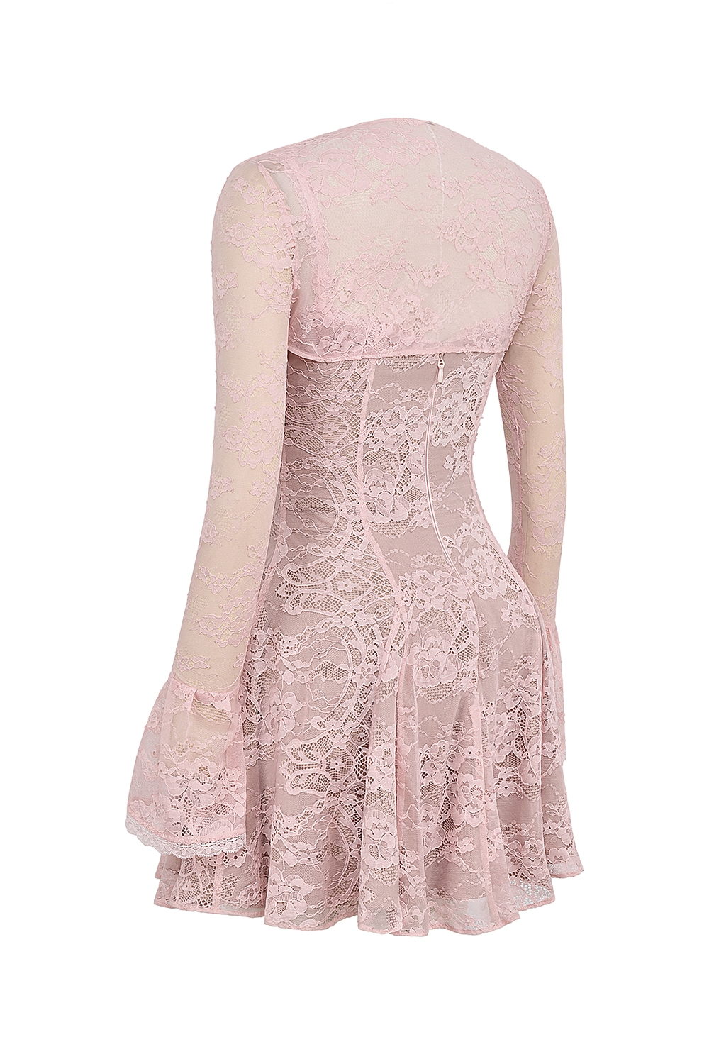 Alice-Perfectly Pink Lace Mini Dress