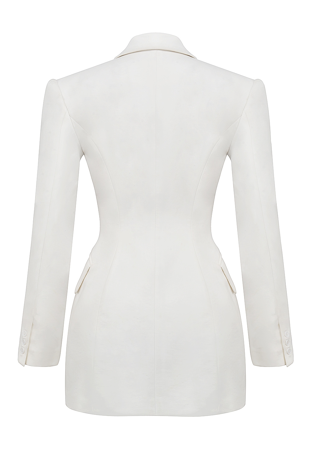 Amia-White Blazer Mini Dress