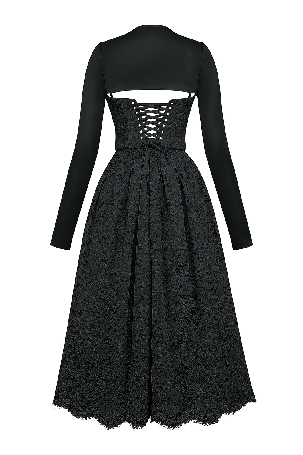 Duchess-Black Lace Corset, Skirt and Bolero - SALE