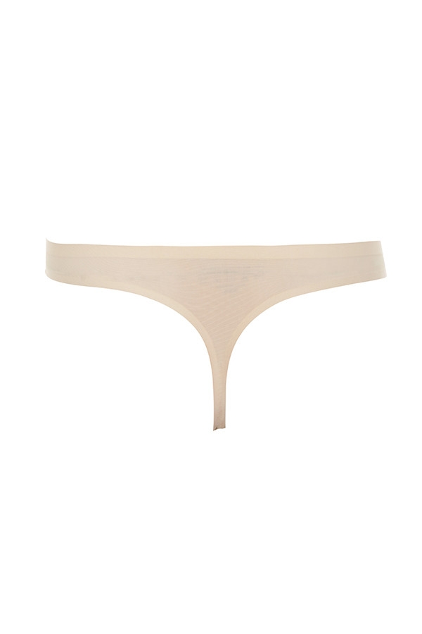 Micromodal-Beige Seamless Thong