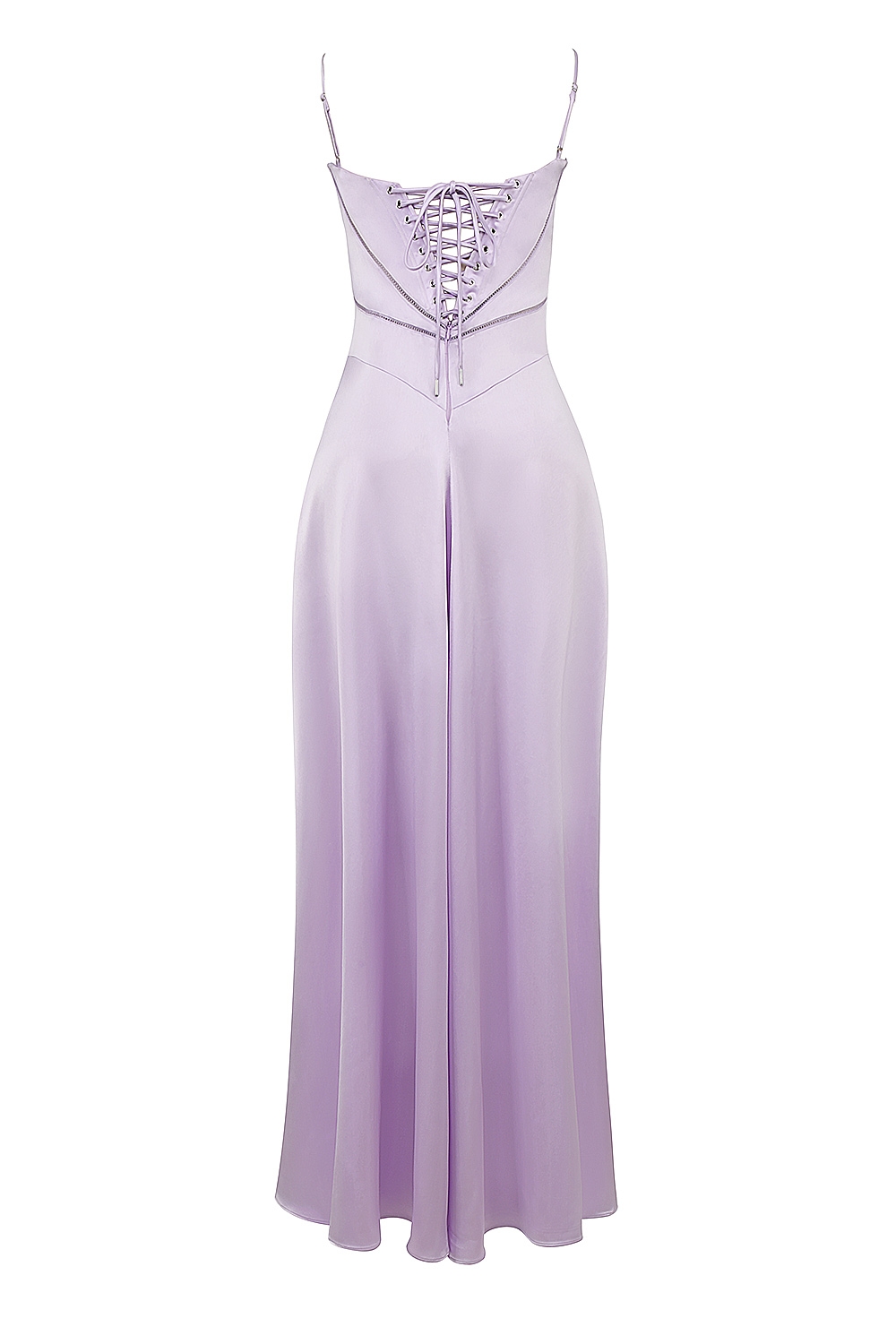 Anabella-Orchid Lace Up Maxi Dress
