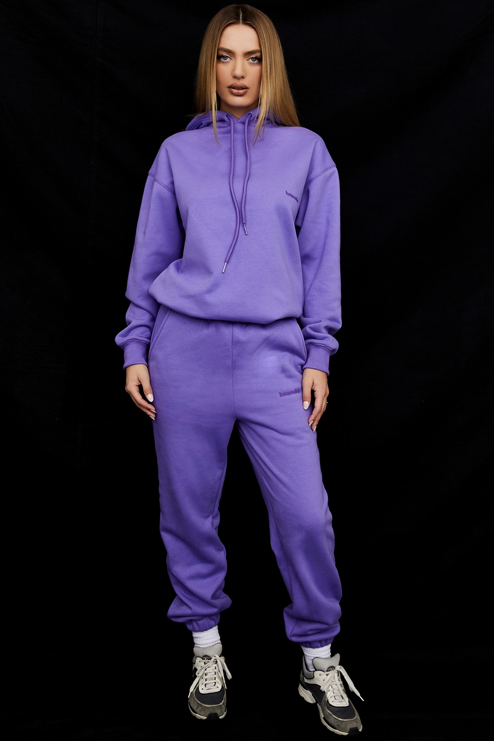 Halo-Purple Oversized Hoodie