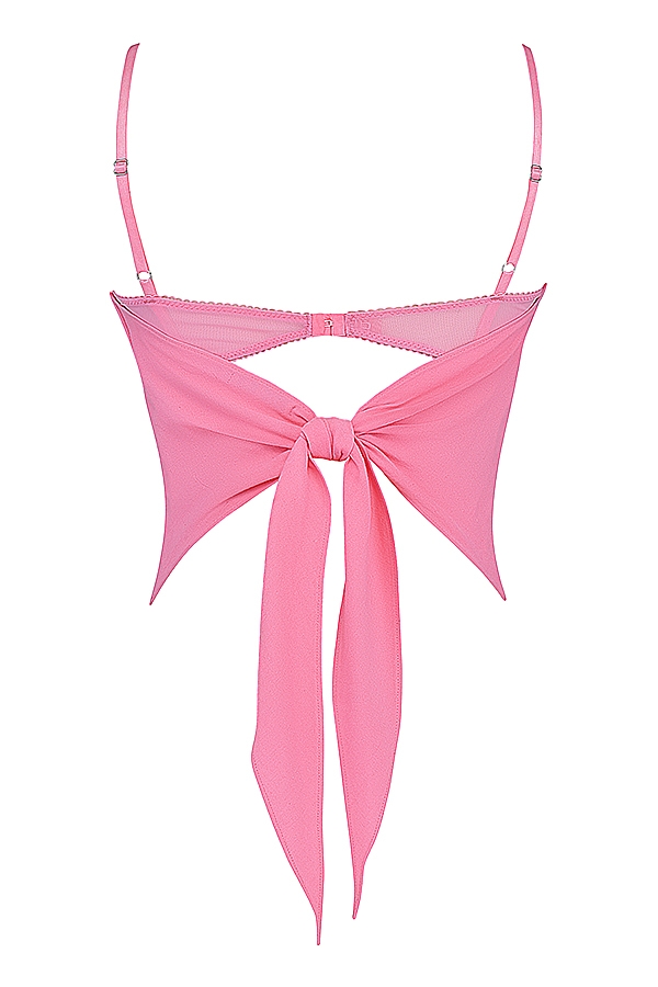 Aurelia-French Pink Hanky Hem Top