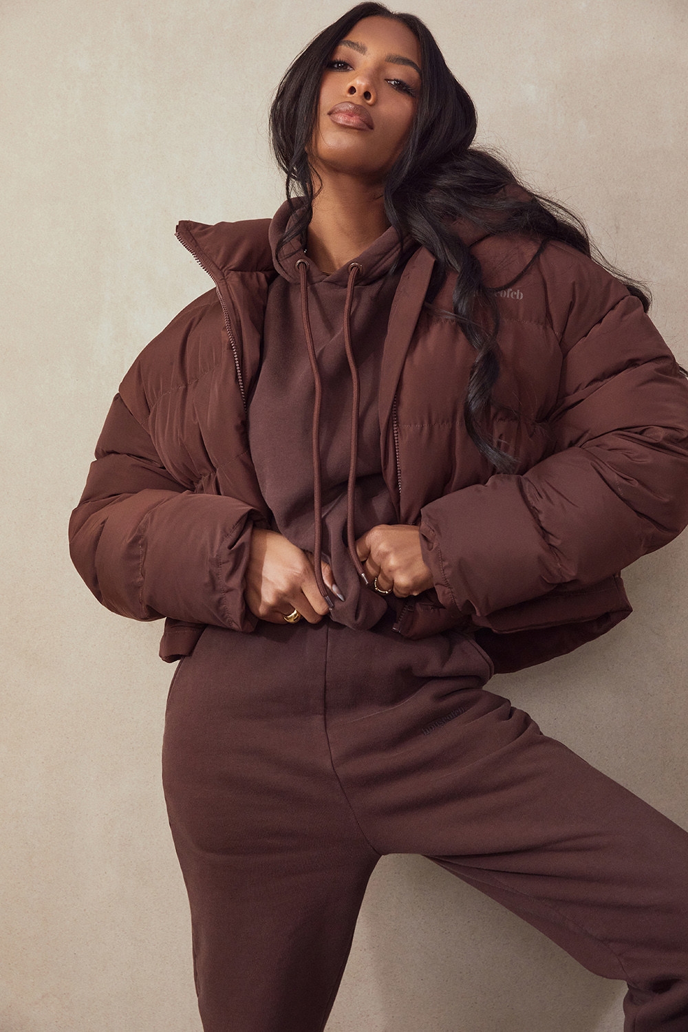 Halo-Chocolate Oversized Hoodie