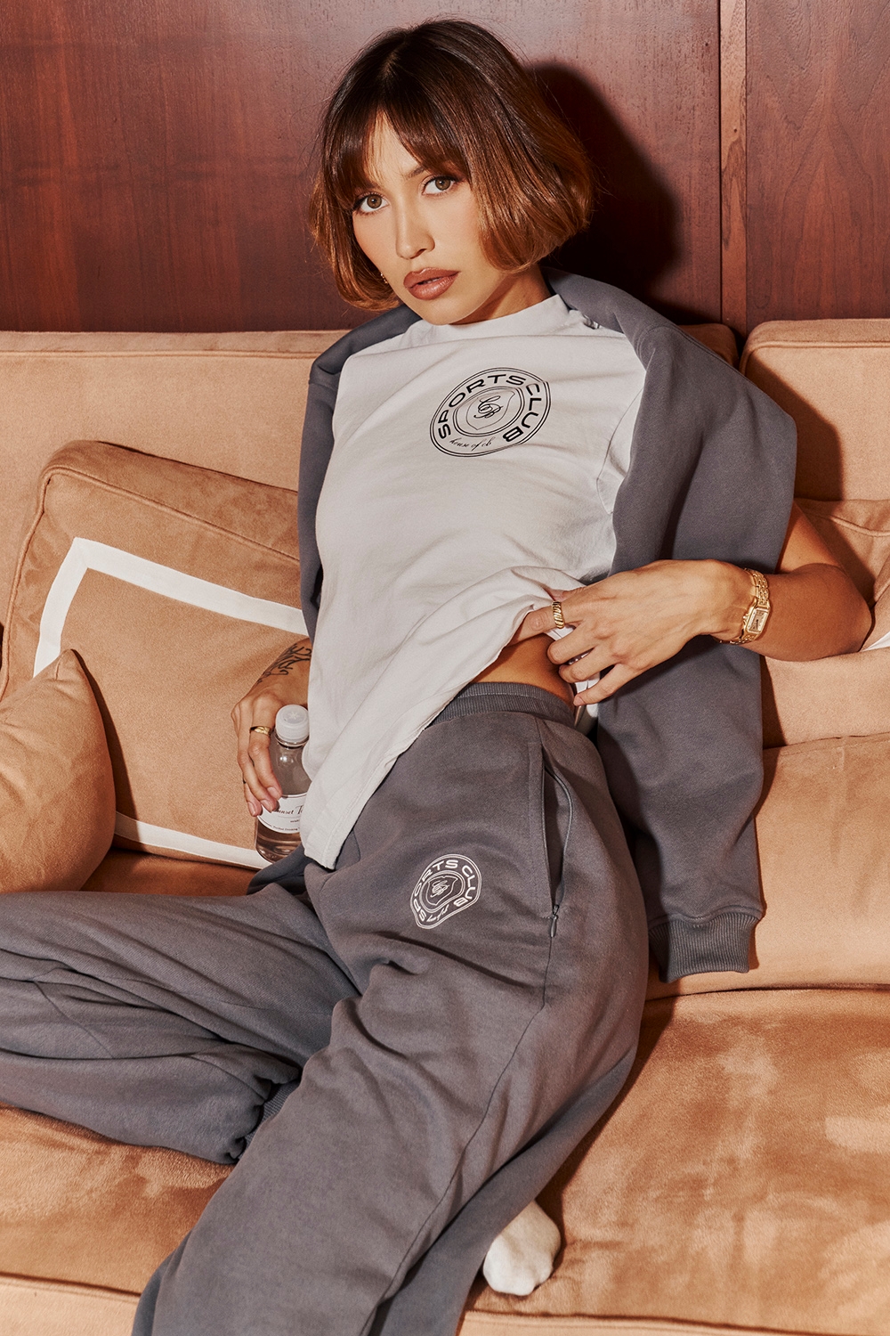 Coast-Slate Fleece Back Jogging Trousers