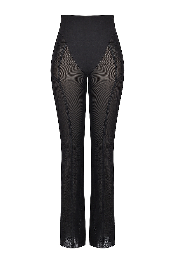 Avalon-Black High Waist Trousers
