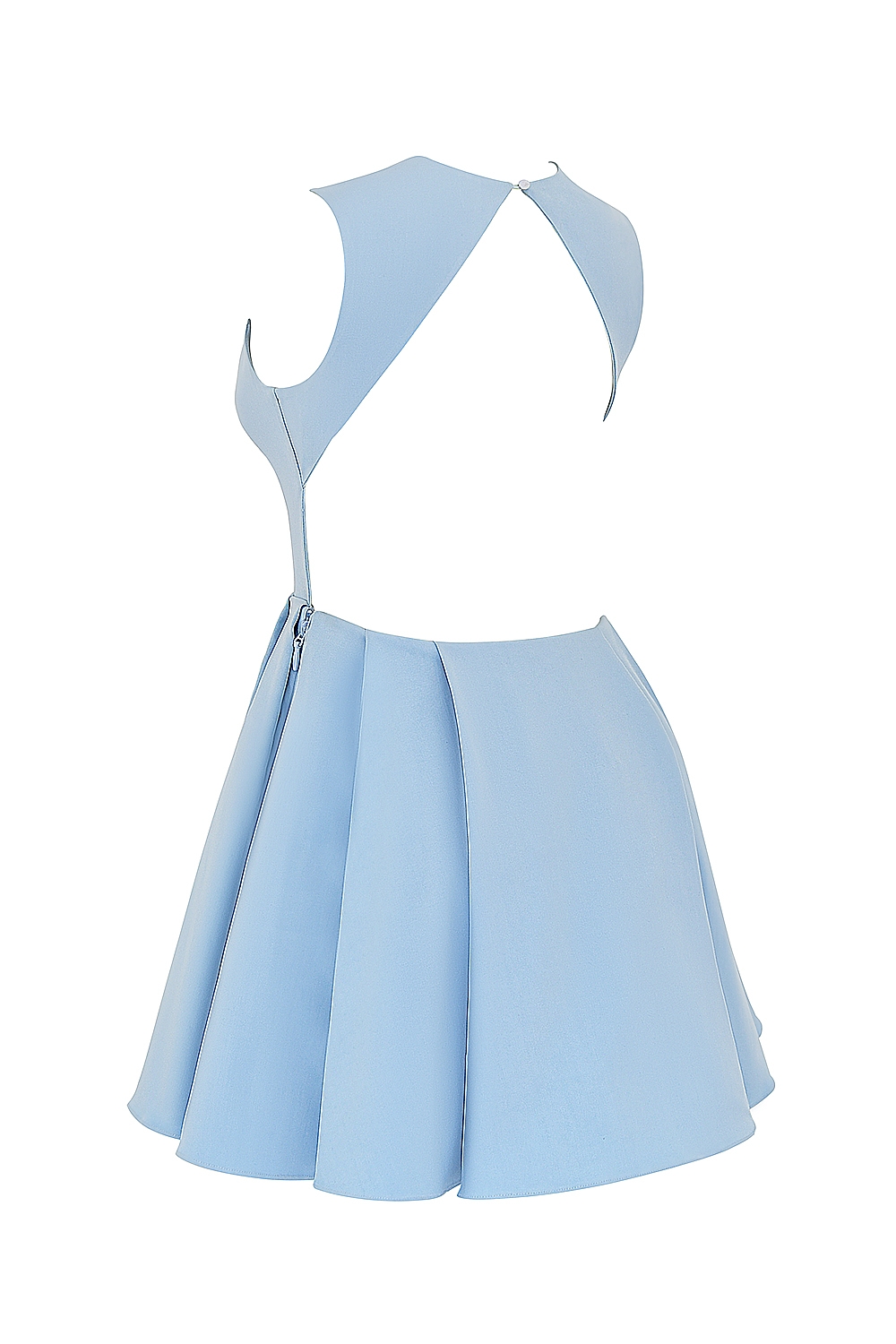 Ingrid-Tuscan Blue Twill Mini Dress