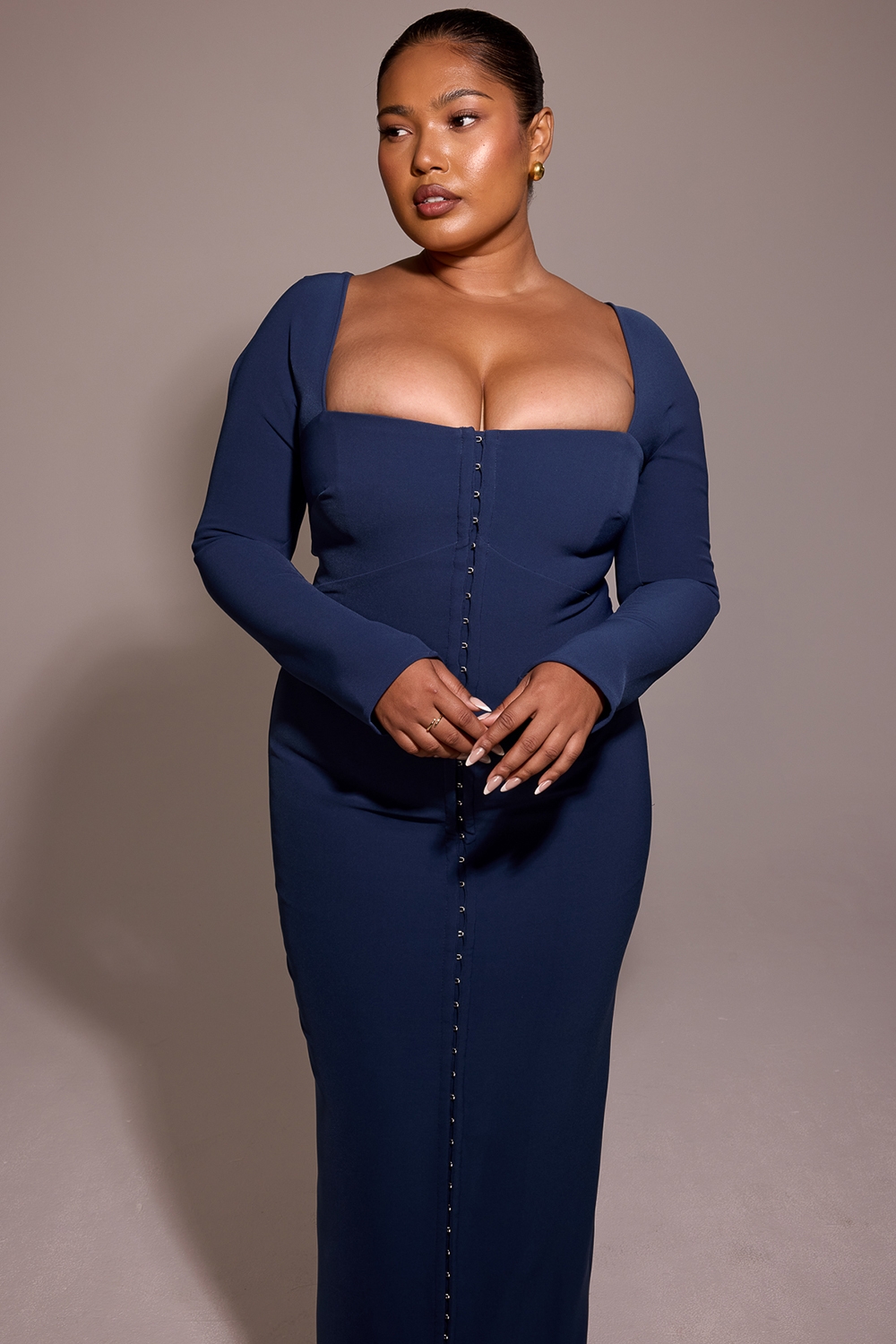 Corinthia-Midnight BodyCon Maxi Dress - SALE