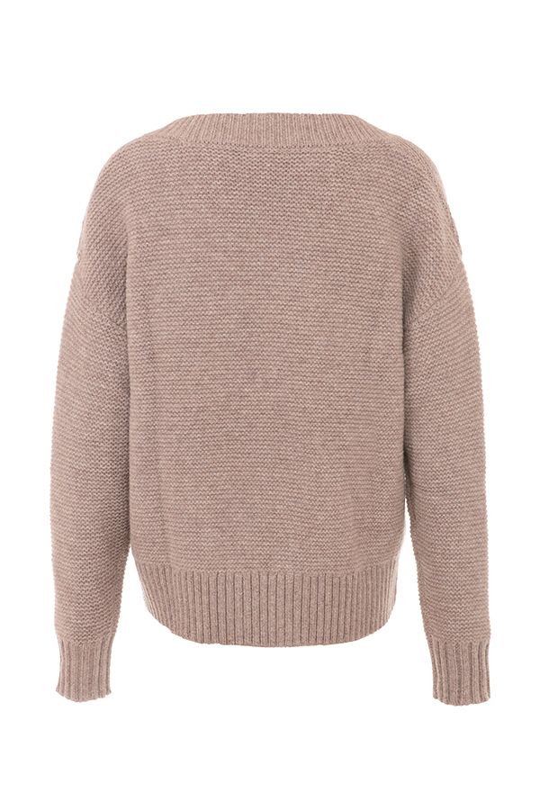 Alara-Barley Chunky Natural Wool Cardigan - SALE