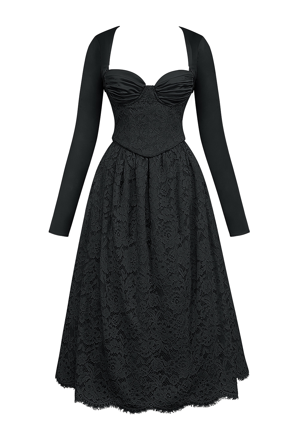Duchess-Black Lace Corset, Skirt and Bolero - SALE