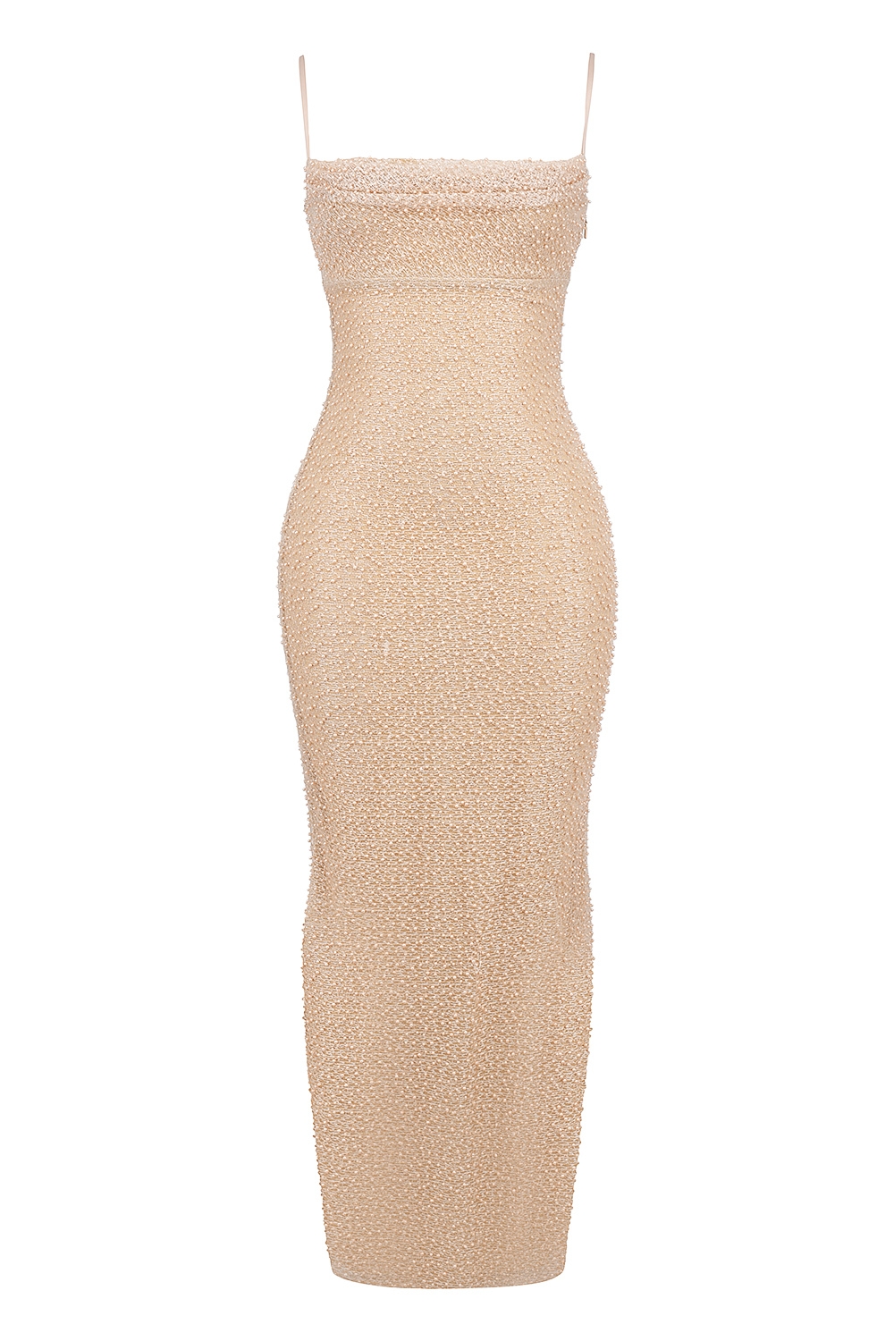 Calla-Seapearl Embellished Maxi Dress