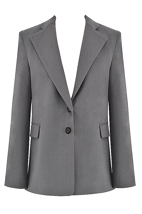 Aline-Dark Grey Oversized Blazer