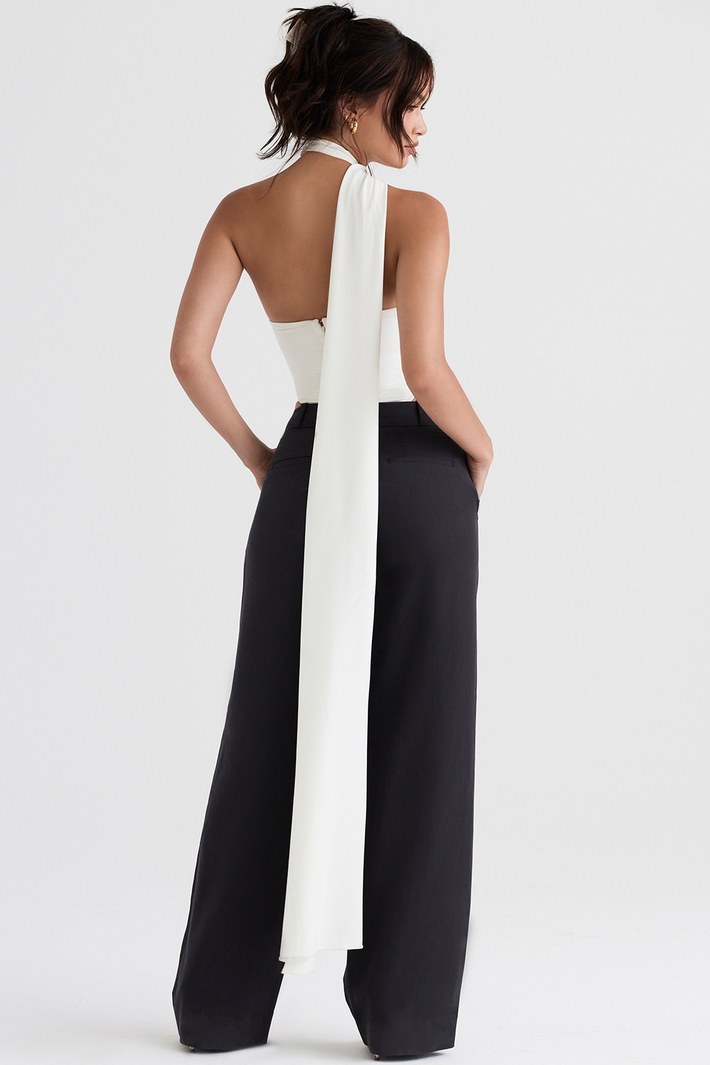 Cameron-Grey Loose Fit Trousers