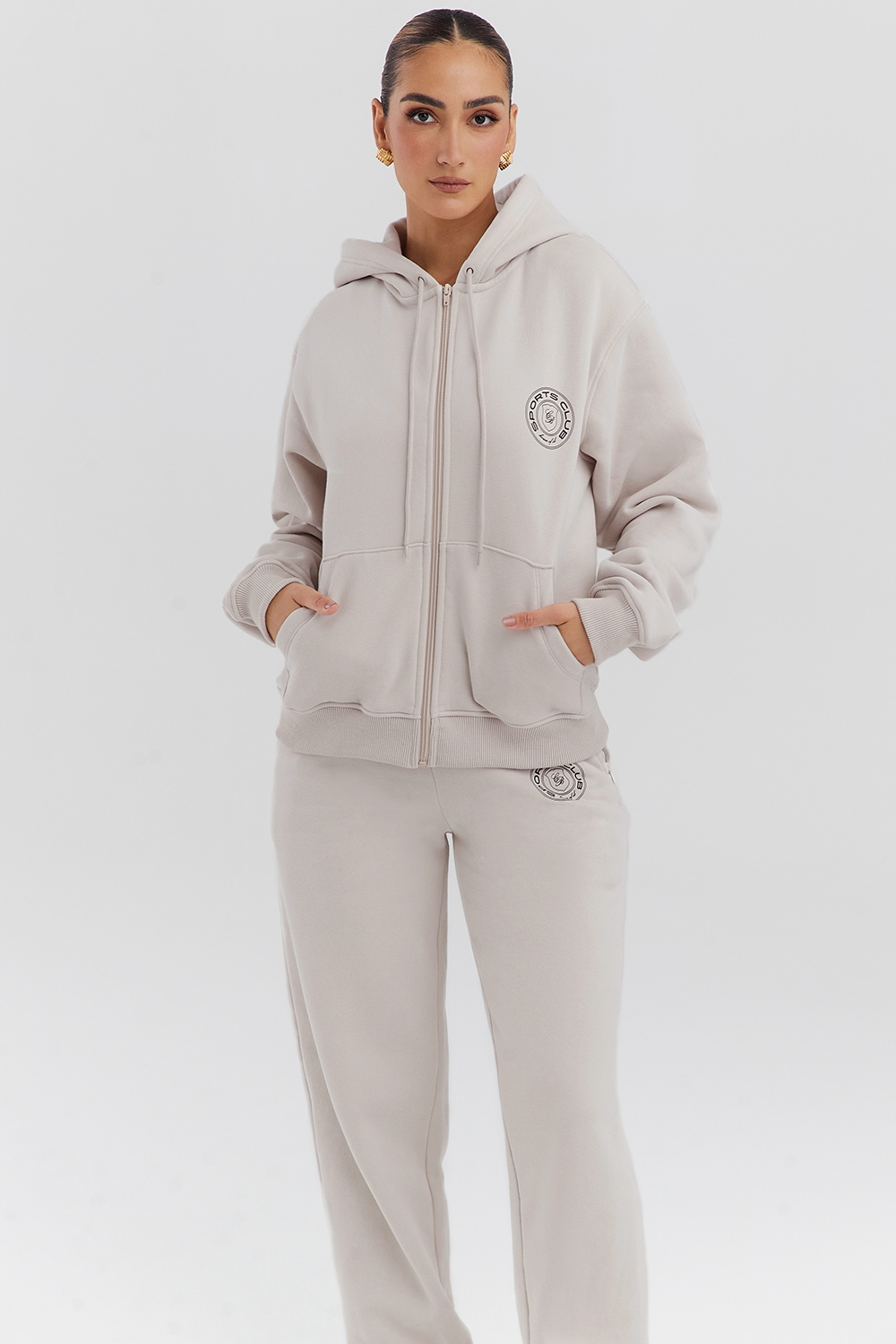 Mirage-Cloud Zip Through Hoodie