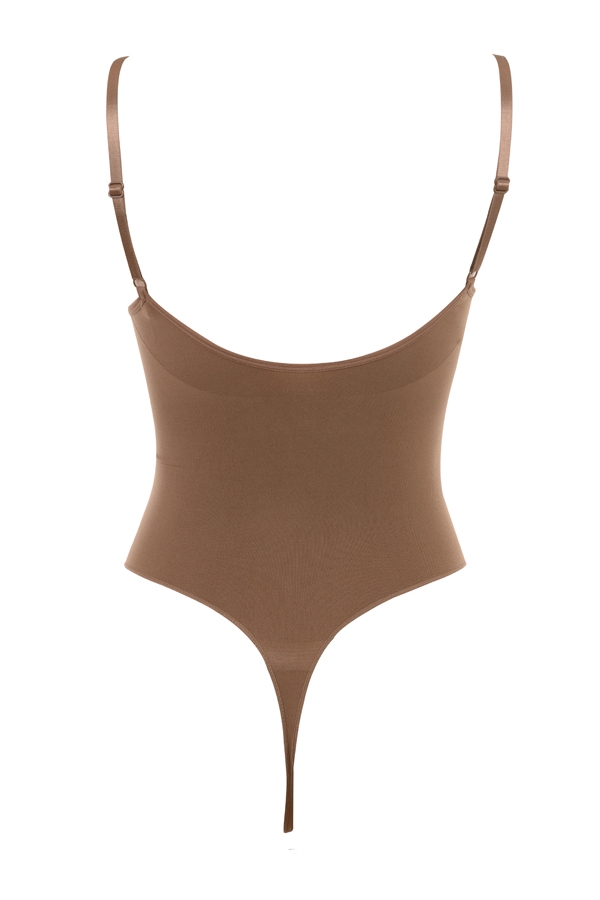 Sculpting Thong Bodysuit Mocha