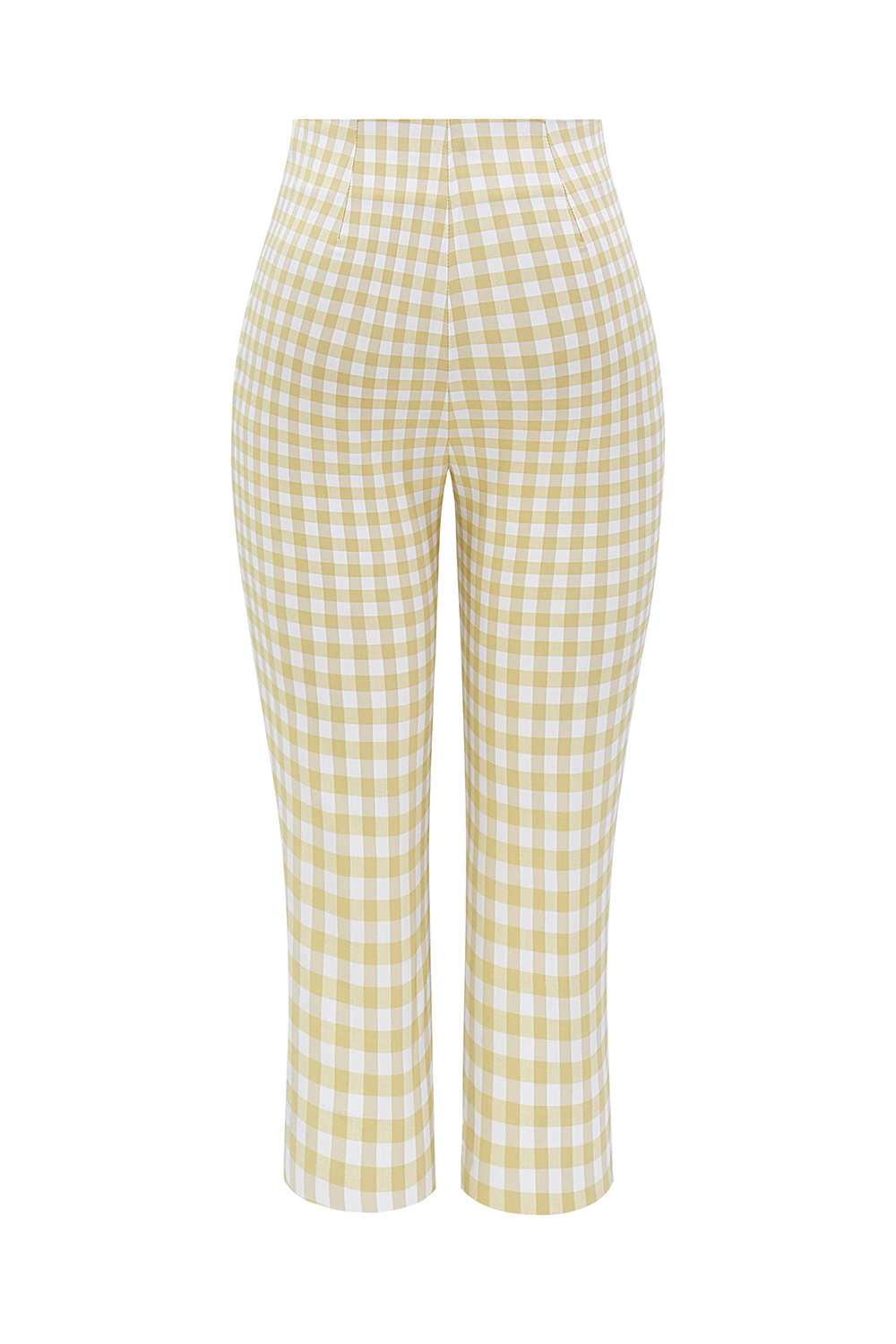 Carella-Gingerbread Gingham Capri Trousers