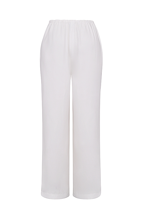 Cleo-Ivory Linen Mix Trousers