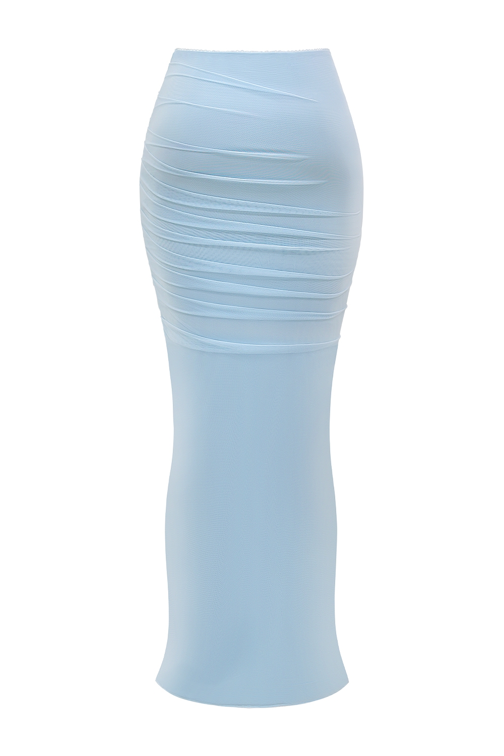 Cassidy-Bluebell Fluted Hem Maxi Skirt