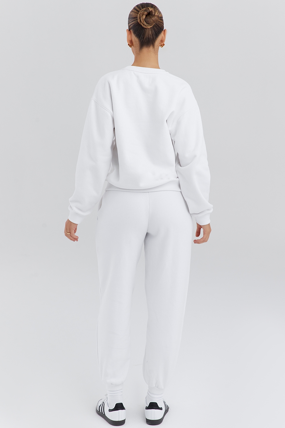 Coast-White Fleece Back Jogging Trousers