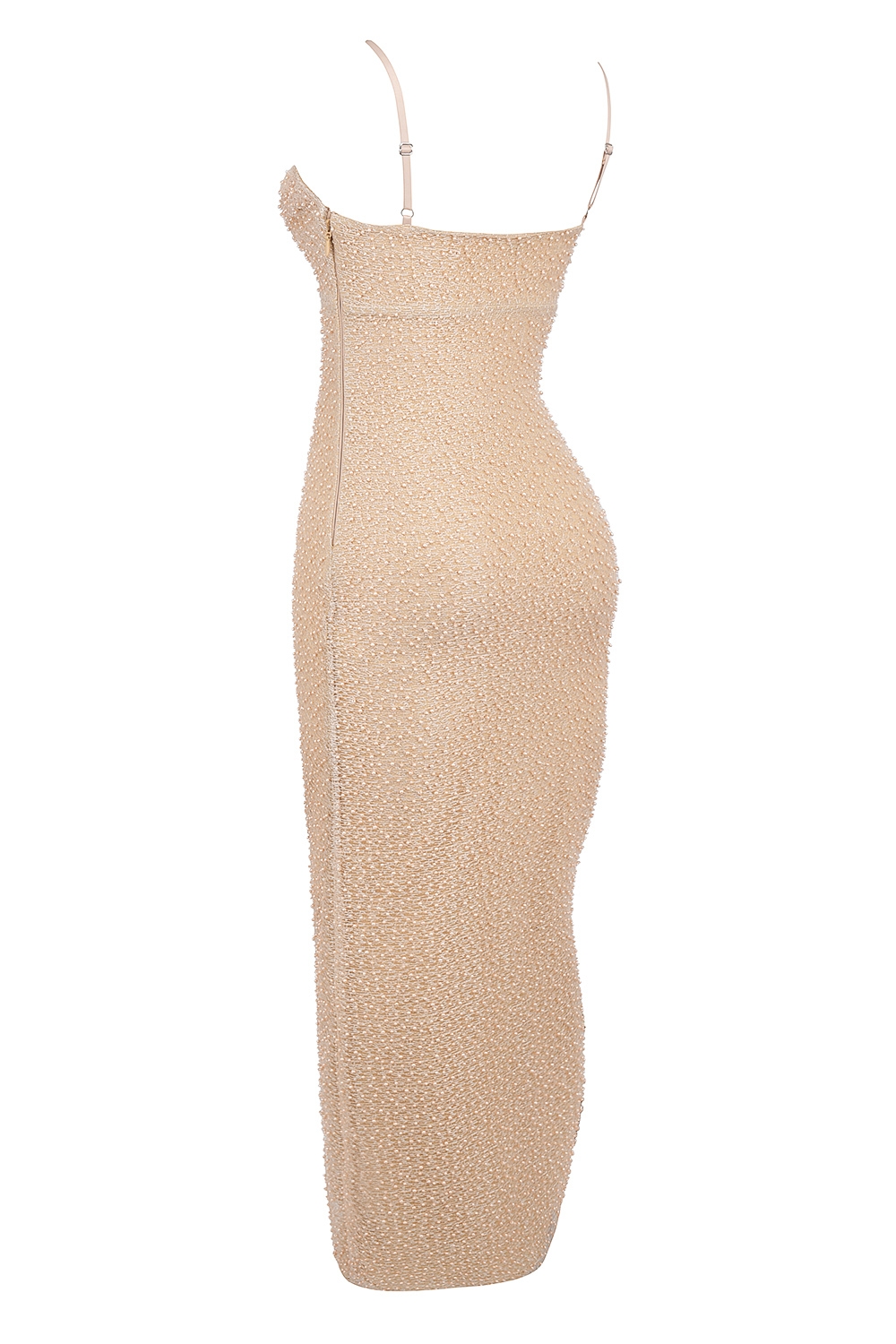 Calla-Seapearl Embellished Maxi Dress