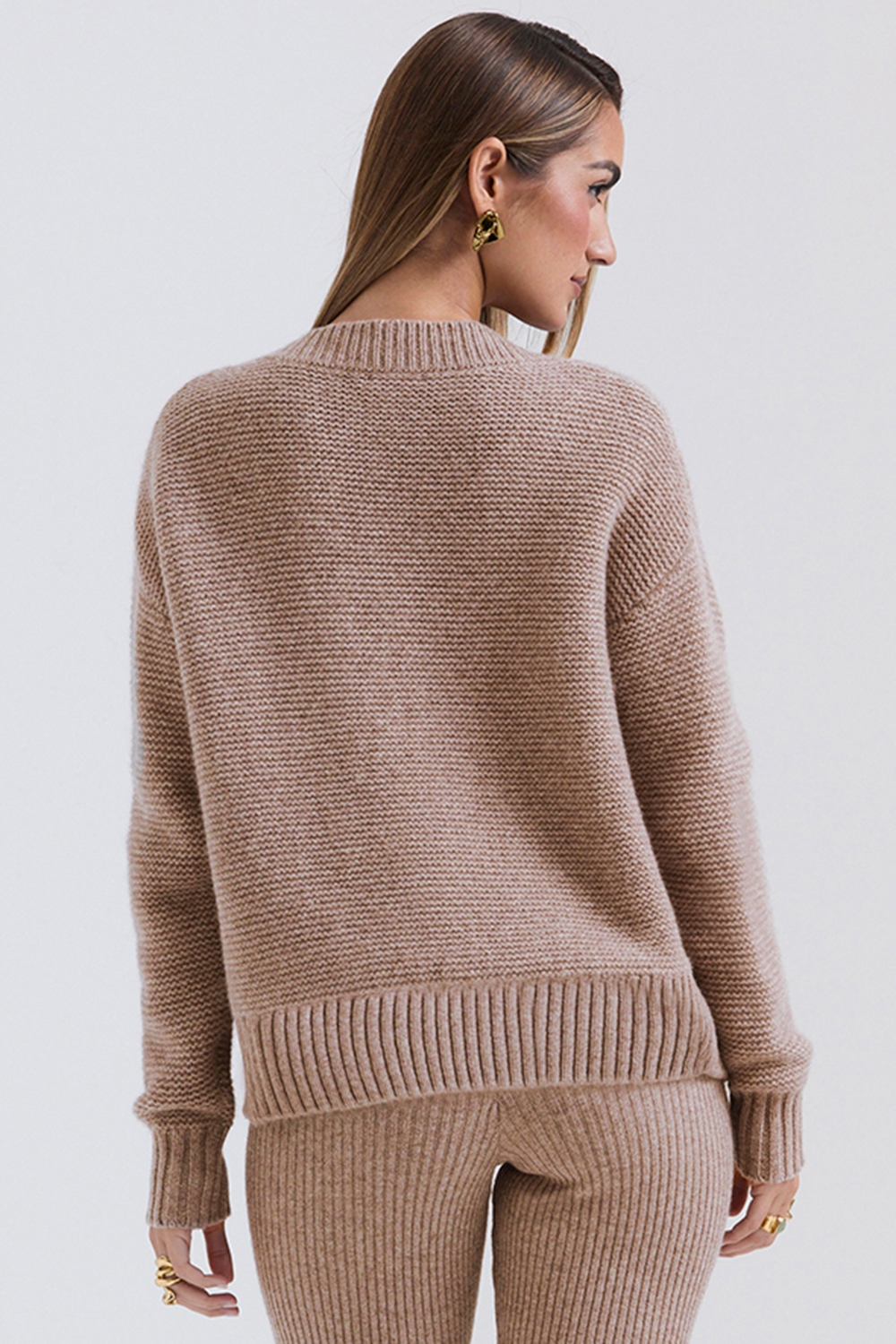 Alara-Barley Chunky Natural Wool Cardigan - SALE