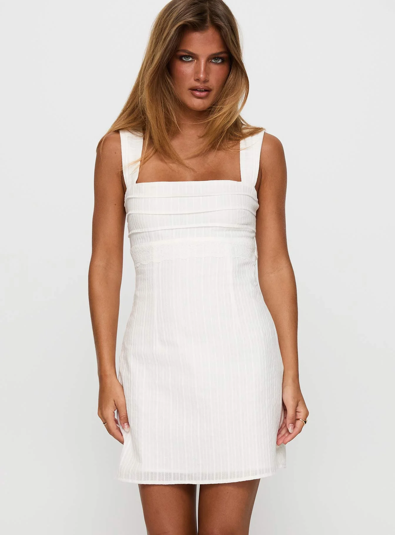 Anyone But You Mini Dress White