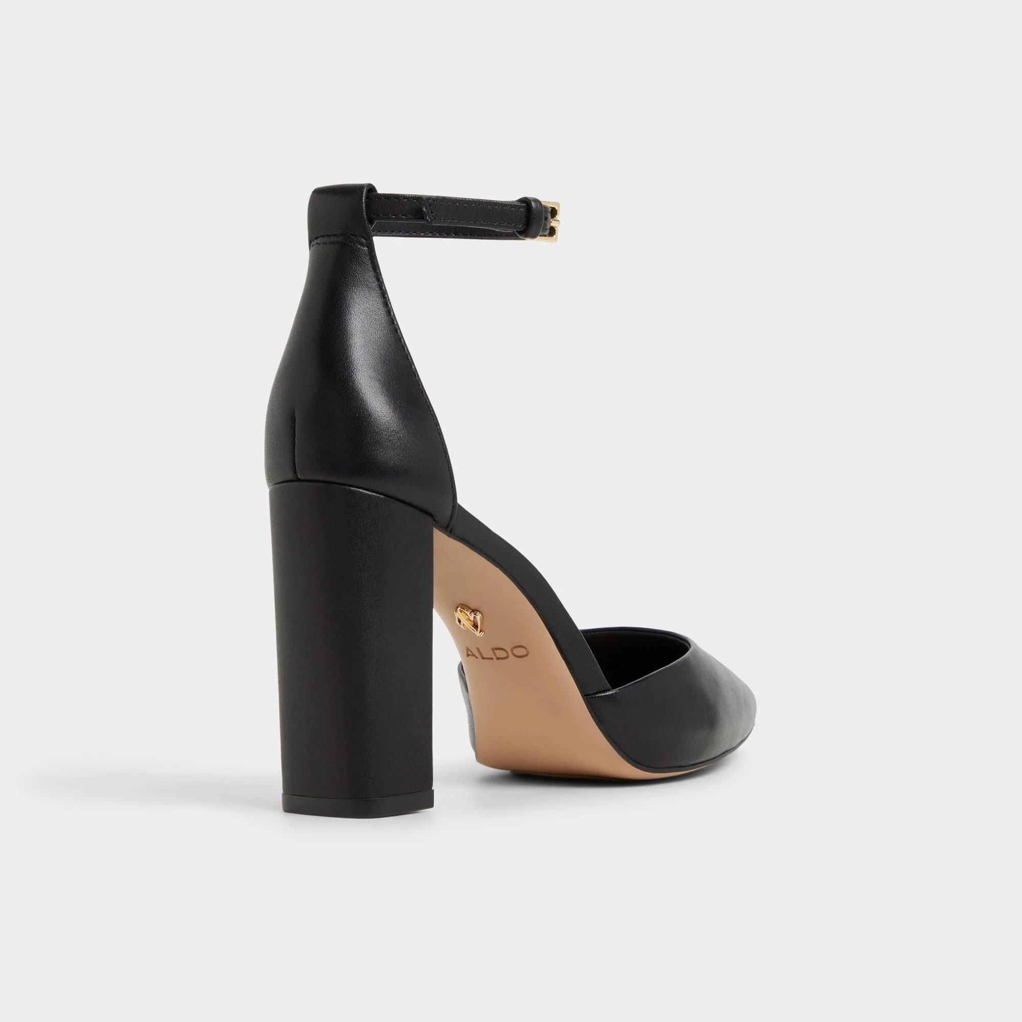 Faith - Black strappy block heel, Block heel - ALDO