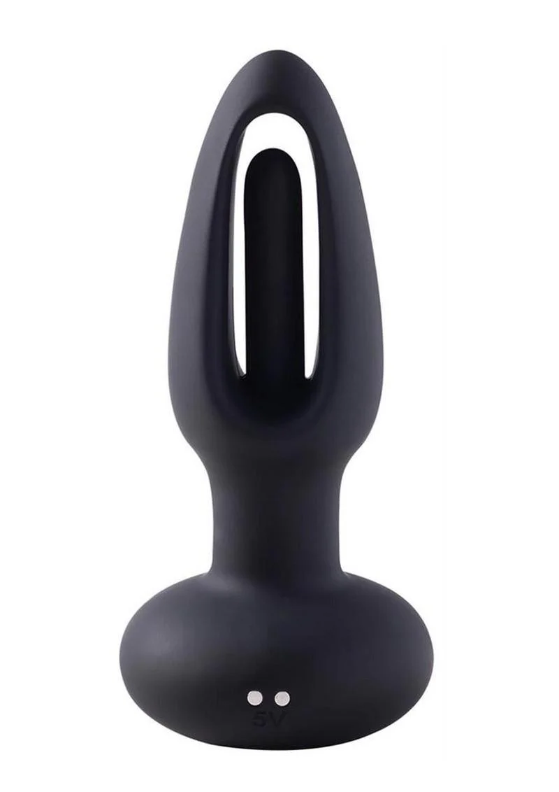 Snuggy Tapping Rechargeable Silicone Prostate Massager Butt Plug Anal Vibrator