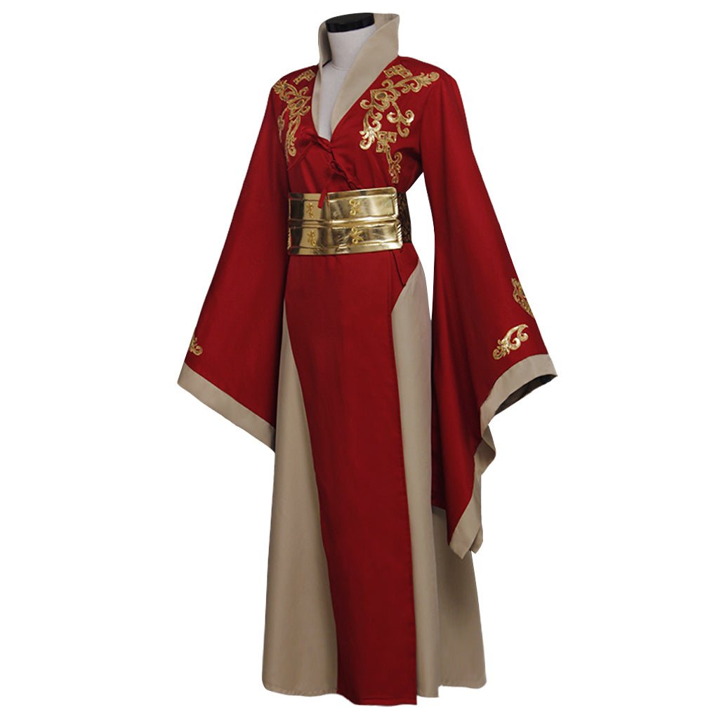 Vestido de Cosplay de la Reina Cersei Lannister de Juego de Tronos - Rojo para Mujer - Fantasia Cosera